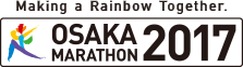 Making a Rainbow Together.The official Marathon 2017 Osaka.