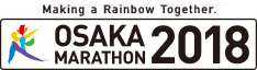 Making a Rainbow Together.The official Marathon 2018 Osaka.