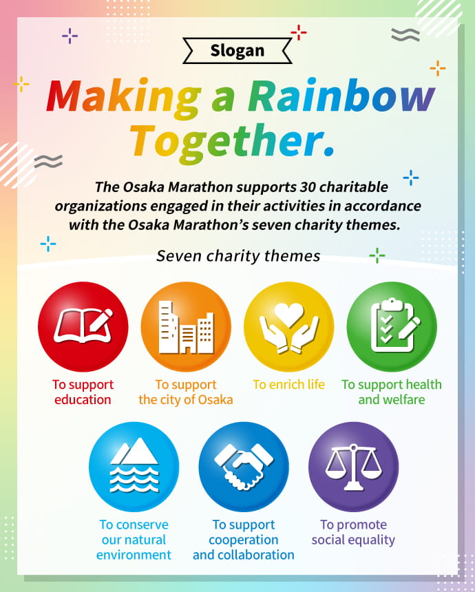 Slogan - Making a Rainbow Together.