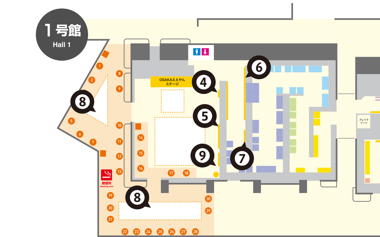 見どころMAP〈1号館〉
