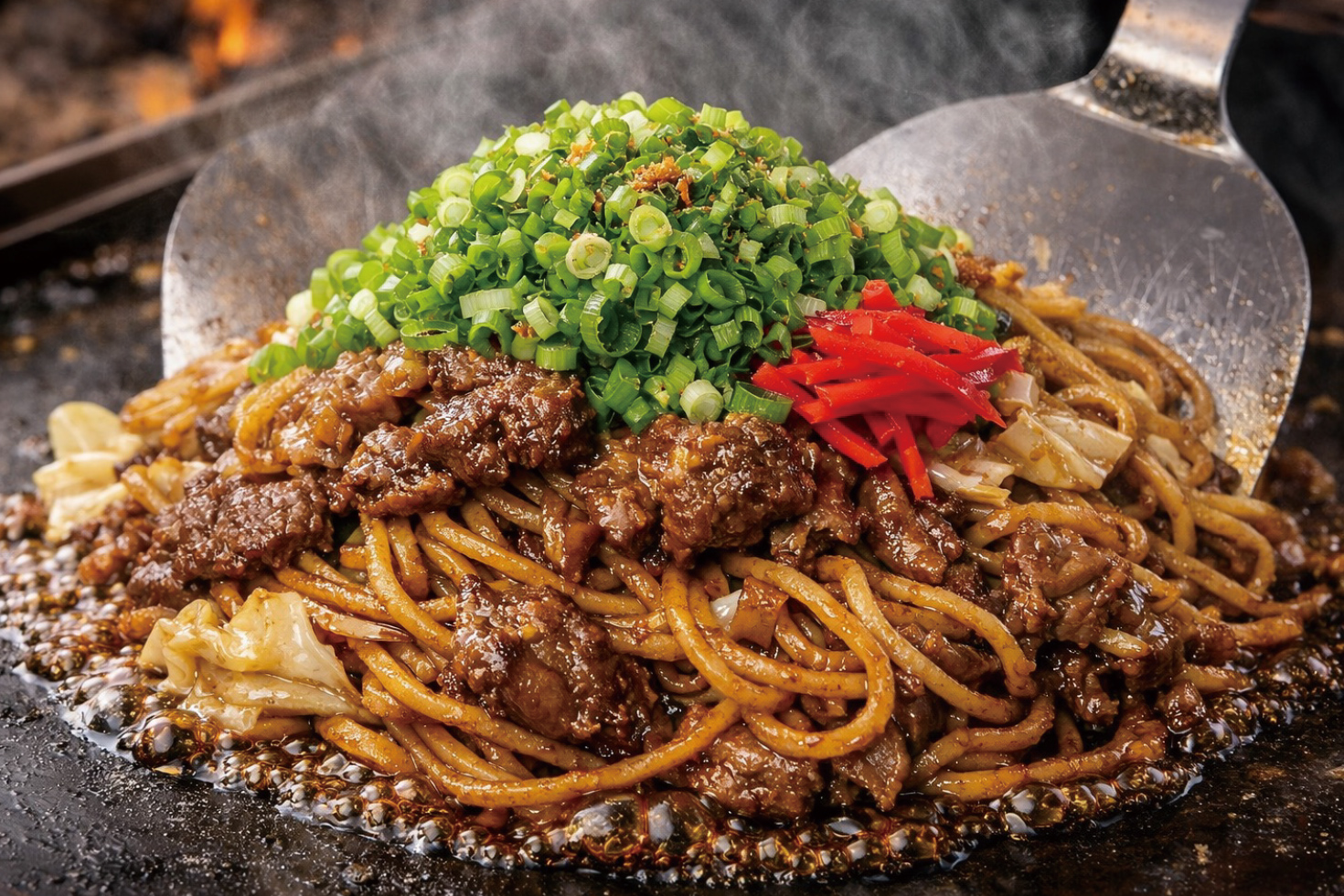 難波ネギのぼっかけ焼きそば